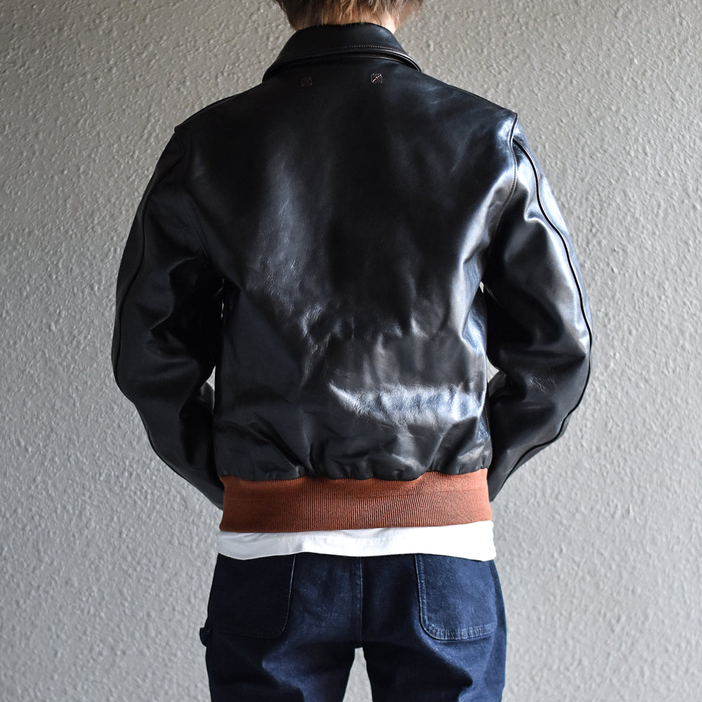 A-2ジャケット TYPE A-2 JACKET(ホースハイド) ブラック SH-220001JKT