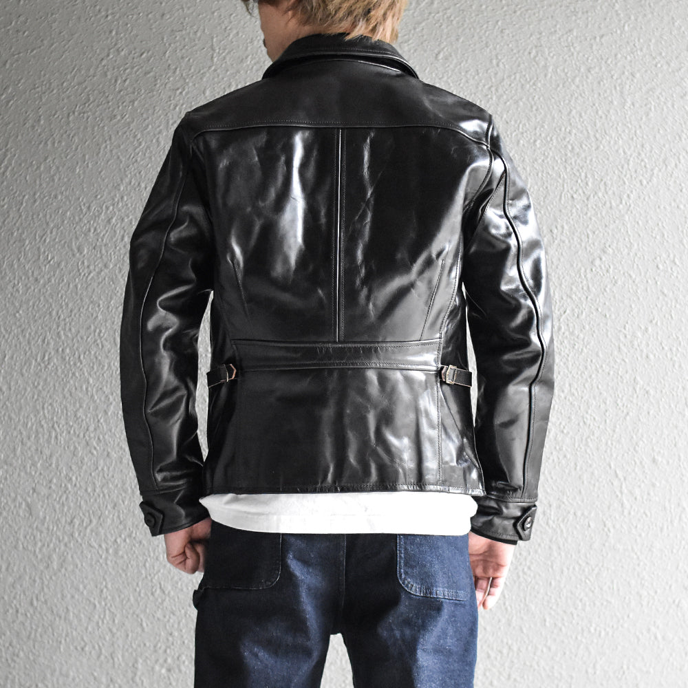 スポーツジャケット(ホースハイド/茶芯) ブラック SH-220007JKT