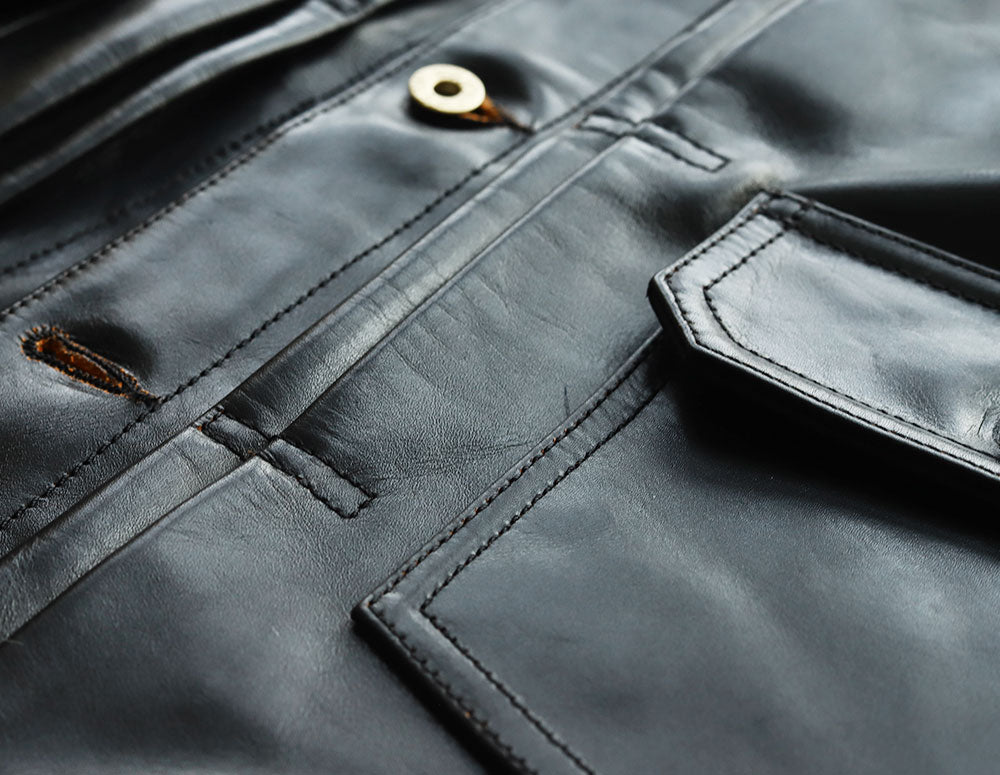 【HHY-2254】 2nd TYPE TRACKER JACKET (HORSE) / セカンドタイプ トラッカージャケット (馬革)
