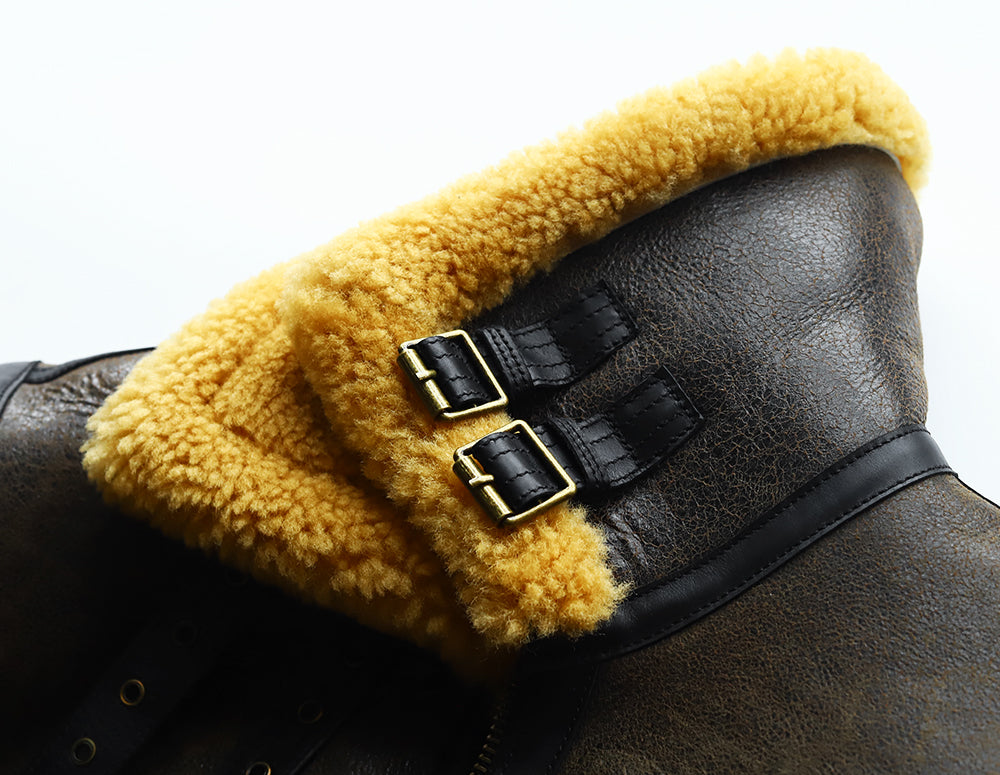 【SSY-3201/3202】Vintage B-3 Heavyweight Shearling Flight Jacket|ヘビーアウターB3ムートンジャケット