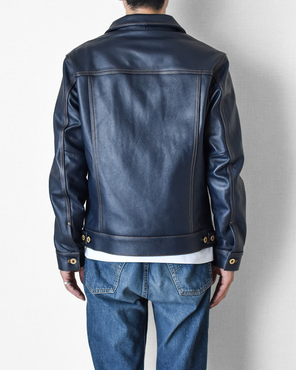 【CWY-1167/1168】DENIM-STYLE TRACKER JACKET|Gジャンタイプトラッカージャケット(カウハイド)