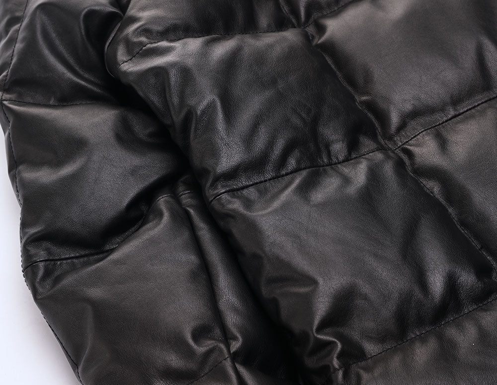 【HHY-1164】Heavy-Duty Leather Down Shirt Jacket｜ヘビーアウター・レザーダウンシャツジャケット馬革