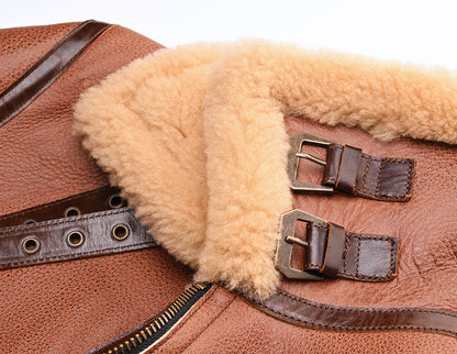 【SSY-906】B-3 Shearling Sheepskin Flight Jacket｜ B-3フライトジャケット シープ