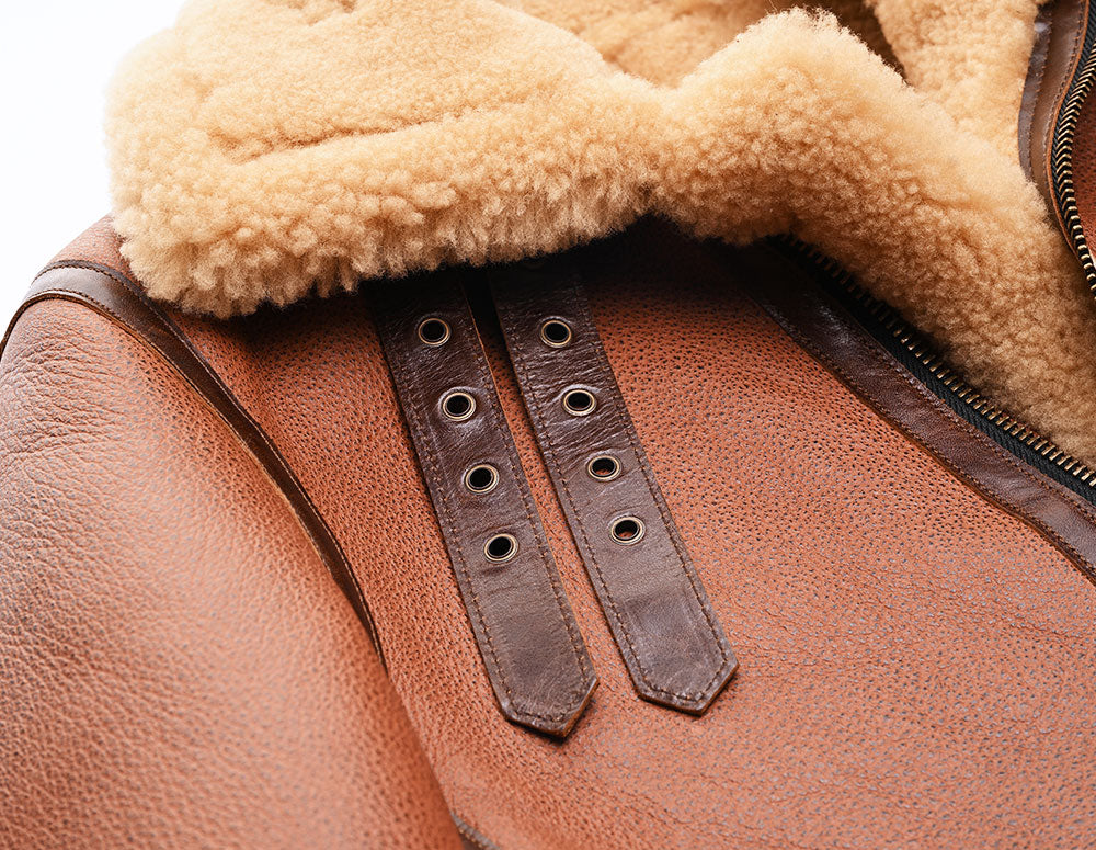【SSY-906】B-3 Shearling Sheepskin Flight Jacket｜ B-3フライトジャケット シープ