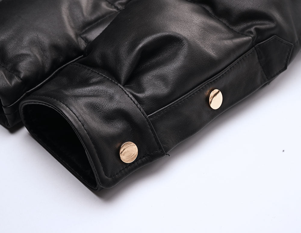 【HHY-1164】Heavy-Duty Leather Down Shirt Jacket｜ヘビーアウター・レザーダウンシャツジャケット馬革