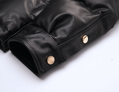 【HHY-1164】Heavy-Duty Leather Down Shirt Jacket｜ヘビーアウター・レザーダウンシャツジャケット馬革