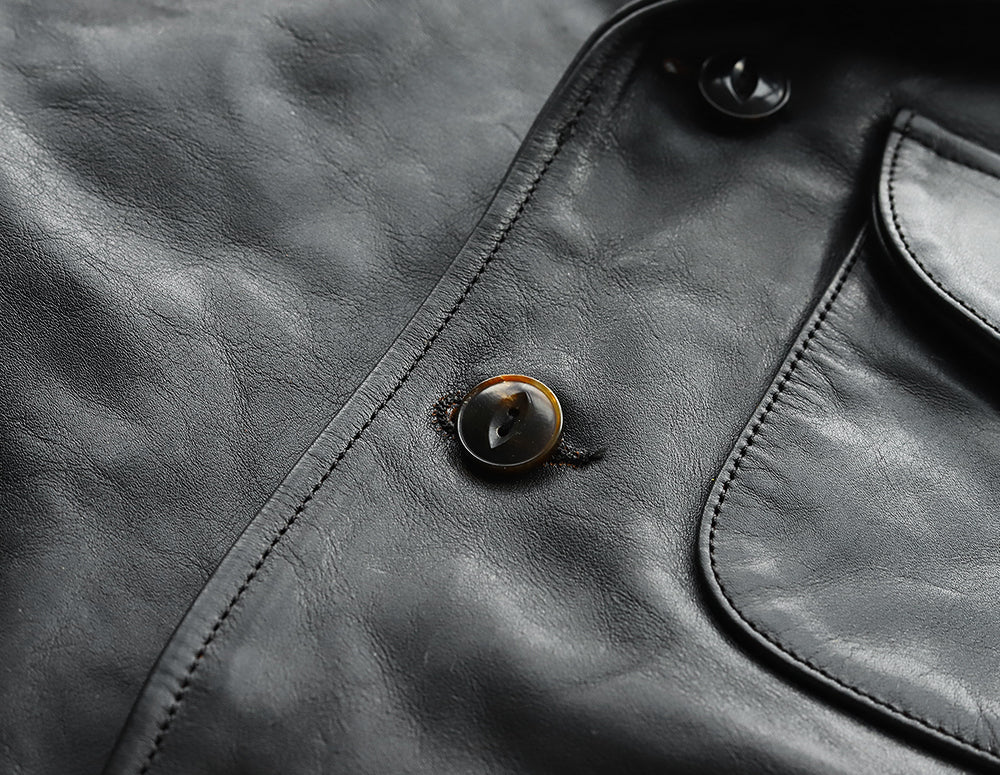 CAR COAT (HORSEHIDE)｜茶芯ホースハイド ヴィンテージカーコート