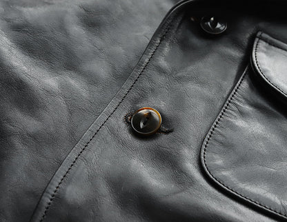 CAR COAT (HORSEHIDE)｜茶芯ホースハイド ヴィンテージカーコート