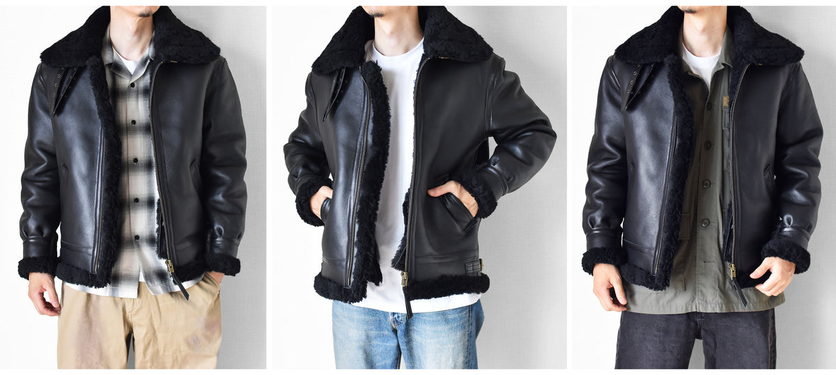 【SSY-3201/3202】Vintage B-3 Heavyweight Shearling Flight Jacket｜ヘビーアウターB3ムートンジャケット