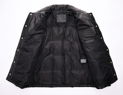 【HHY-1164】Heavy-Duty Leather Down Shirt Jacket｜ヘビーアウター・レザーダウンシャツジャケット馬革