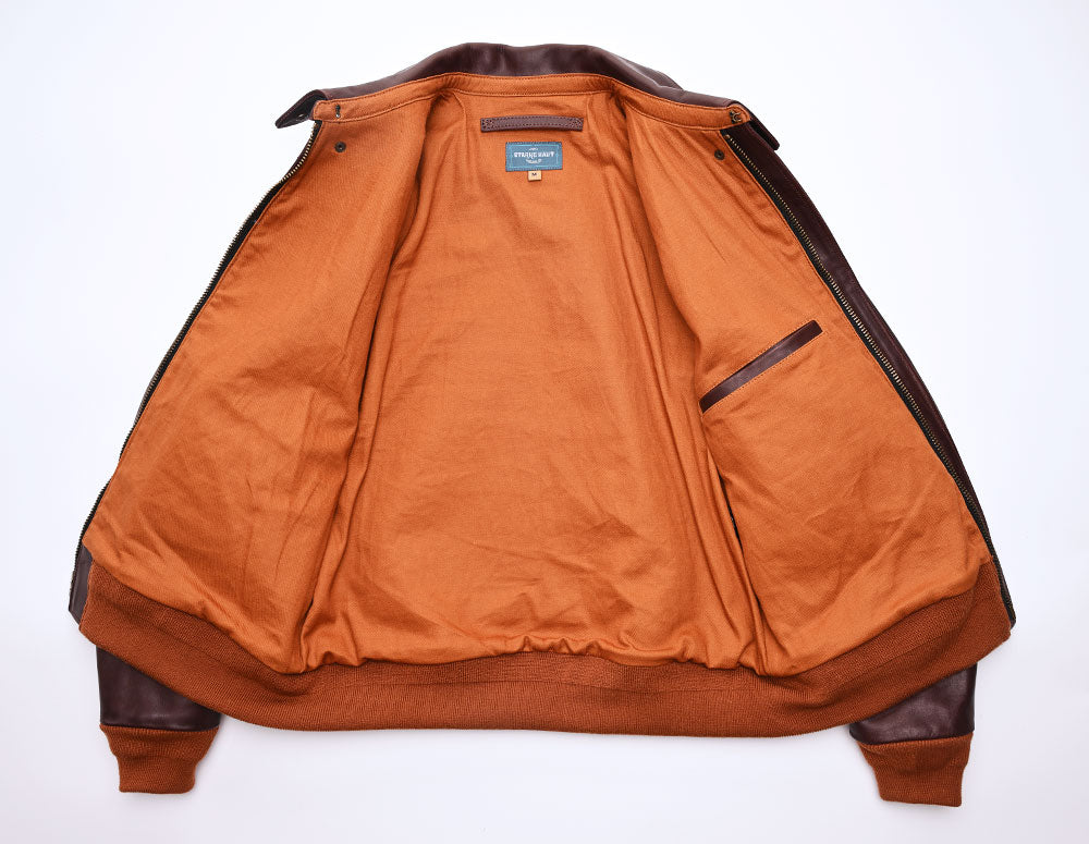【HHY-907】A-2 Vintage Flight Jacket｜A-2 茶芯馬革フライトジャケット　