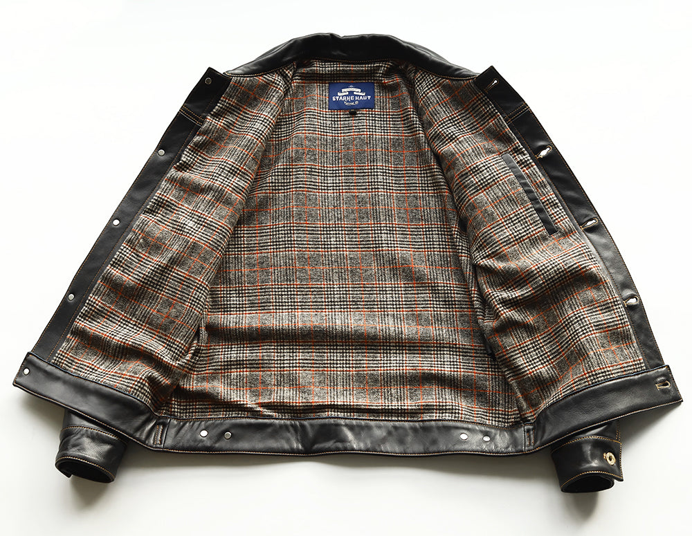 【Y2892】TYPE I Goatskin LEATHER TRUCKER JACKET ゴートスキンTYPE I レザートラッカージャケット
