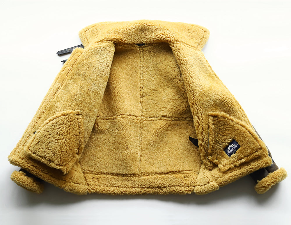 【SSY-3201/3202】Vintage B-3 Heavyweight Shearling Flight Jacket｜ヘビーアウターB3ムートンジャケット