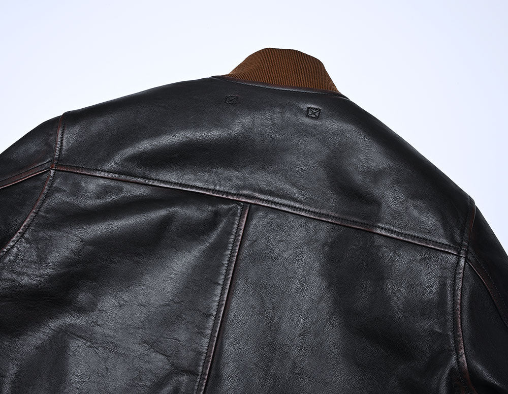 【HHY-992】A-1 Flight Jacket  Horsehide Leather｜A－1 フライトジャケット・茶芯馬革