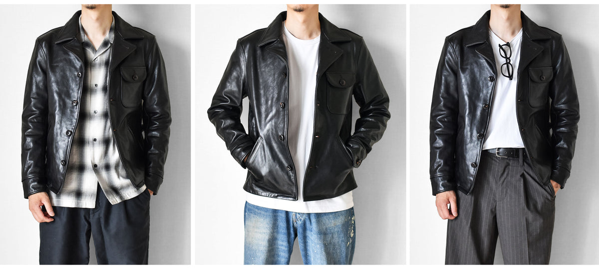 CAR COAT (HORSEHIDE)｜茶芯ホースハイド ヴィンテージカーコート