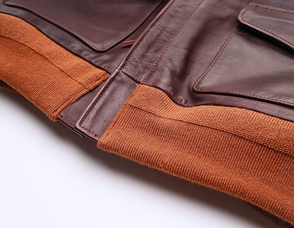 【HHY-907】A-2 Vintage Flight Jacket｜A-2 茶芯馬革フライトジャケット　
