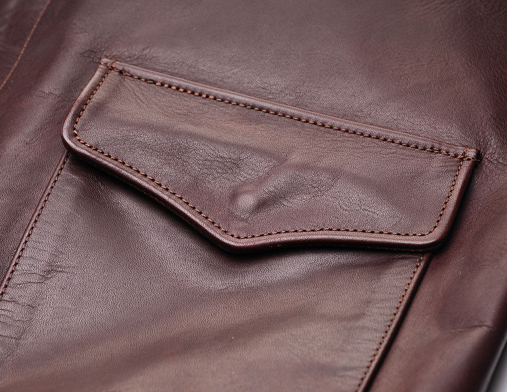 【HHY-907】A-2 Vintage Flight Jacket｜A-2 茶芯馬革フライトジャケット　