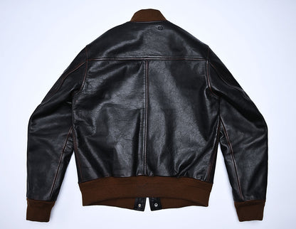 【HHY-992】A-1 Flight Jacket  Horsehide Leather｜A－1 フライトジャケット・茶芯馬革