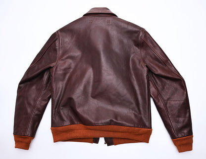 【HHY-907】A-2 Vintage Flight Jacket｜A-2 茶芯馬革フライトジャケット　