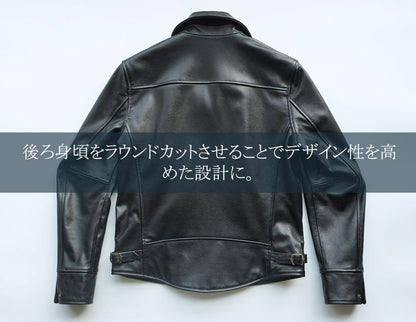 はじめての革ジャンに！本格ディテールを採用した本革レザージャケット 【Y1102】