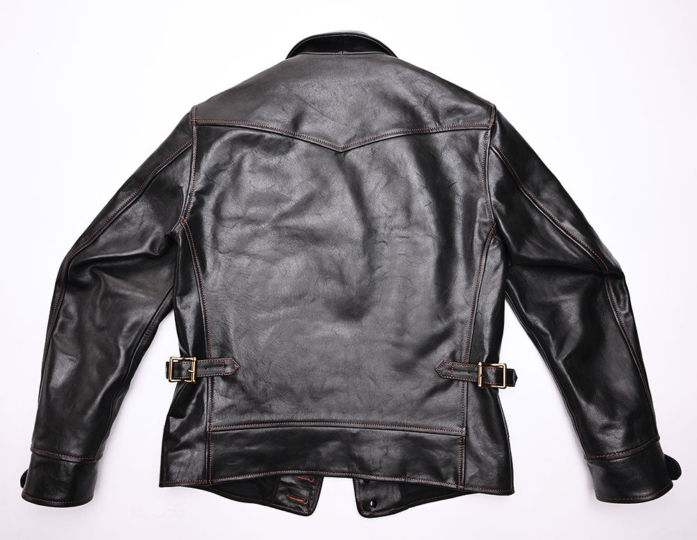 ミリタリーファンも唸るモデルを再解釈！茶芯馬革のコサックジャケット 【Y1030】