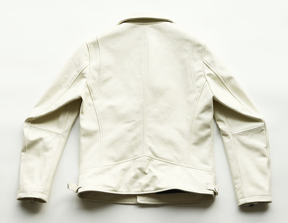 【CWY-2252/2253】Cowhide Leather Double Rider Jacket｜カウハイドダブルライダースジャケット(白/黒)