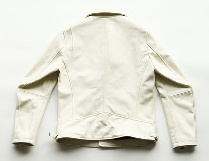 【CWY-2252/2253】Cowhide Leather Double Rider Jacket｜カウハイドダブルライダースジャケット(白/黒)
