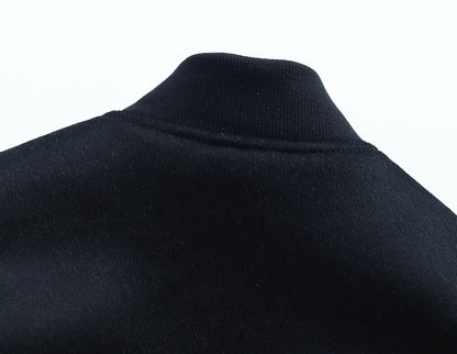 【SSY-1757】LEATHER × WOOL VARSITY JACKET｜レザー×ウールスタジャン (シープスキン)