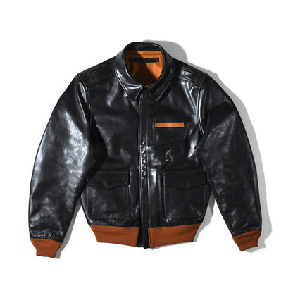 【HHY-714】TYPE A-2 JACKET｜A-2フライトジャケット （茶芯ホース）