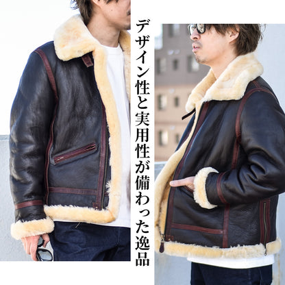 【SSY-711】 TYPE B-6 SHEARLING JACKET｜ムートンジャケット