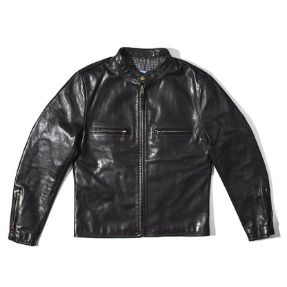 【HHY-706】SINGLE RIDERS JACKET｜シングルライダースジャケット （茶芯ホースハイド）