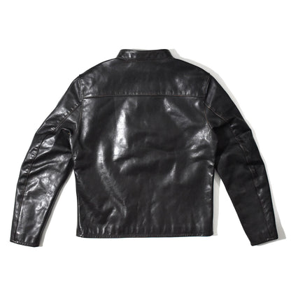 【HHY-706】SINGLE RIDERS JACKET｜シングルライダースジャケット （茶芯ホースハイド）