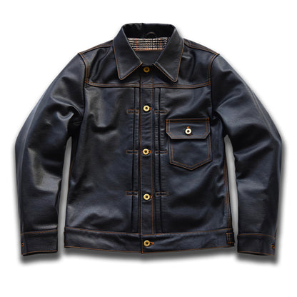 【CWY-1167/1168】DENIM-STYLE TRACKER JACKET｜Gジャンタイプトラッカージャケット(カウハイド)