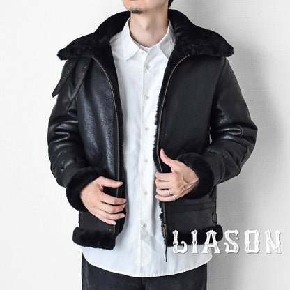 【SSY-1173】B-3 BOMBER JACKET｜ B-3ボンバージャケット (ムートン)