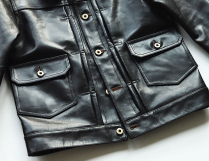 【HHY-2254】 2nd TYPE TRACKER JACKET (HORSE) / セカンドタイプ トラッカージャケット (馬革)