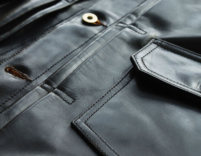 【HHY-2254】 2nd TYPE TRACKER JACKET (HORSE) / セカンドタイプ トラッカージャケット (馬革)