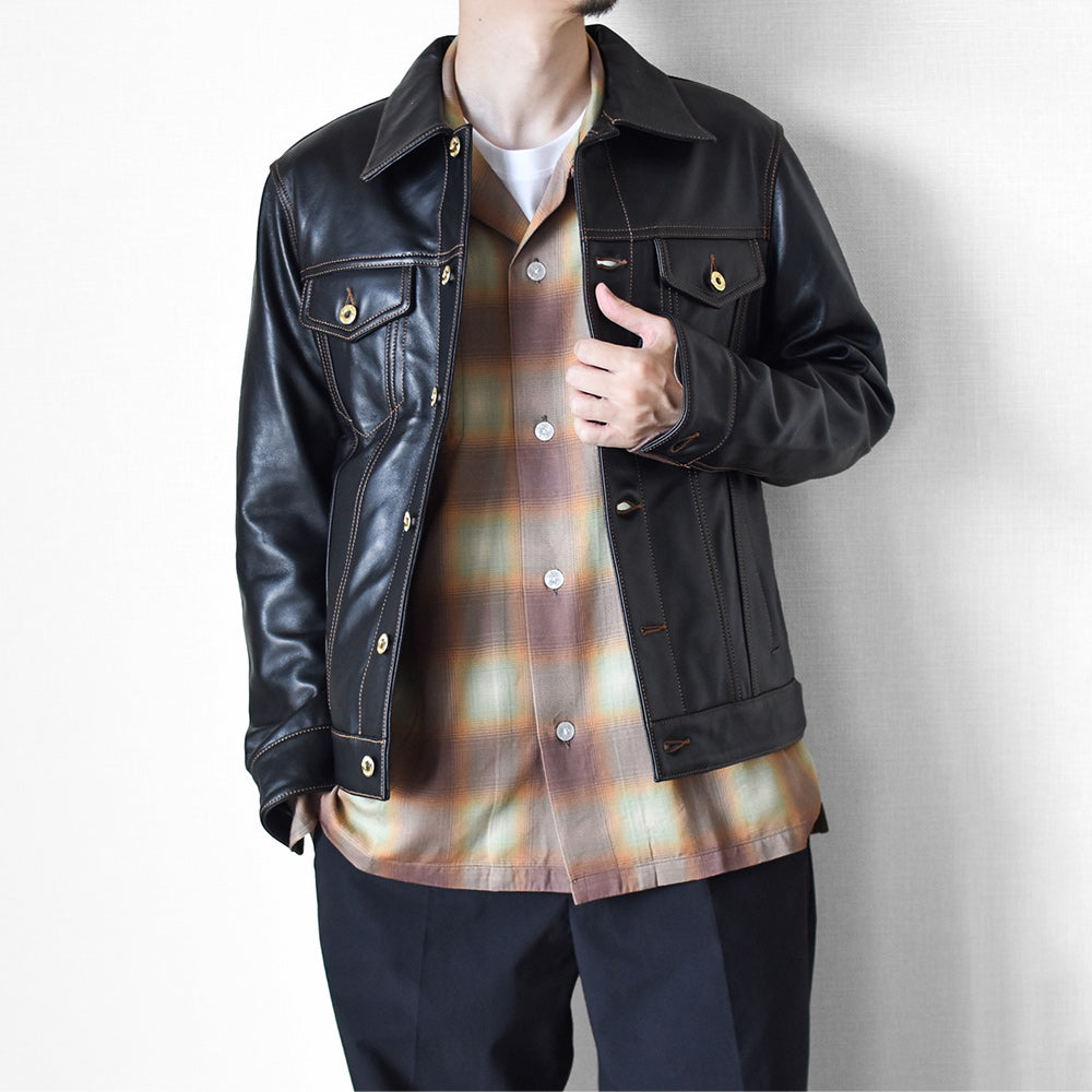 ［Y2724］ 3rd TYPE TRACKER JACKET (Goatskin) /  サードタイプ ゴートスキン トラッカージャケット (山羊革)