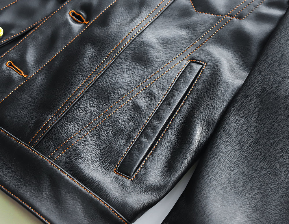 ［Y2724］ 3rd TYPE TRACKER JACKET (Goatskin) /  サードタイプ ゴートスキン トラッカージャケット (山羊革)