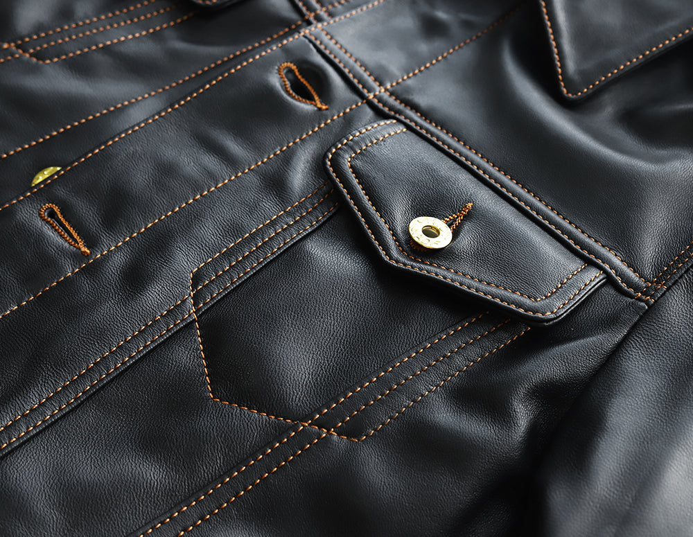 ［Y2724］ 3rd TYPE TRACKER JACKET (Goatskin) /  サードタイプ ゴートスキン トラッカージャケット (山羊革)