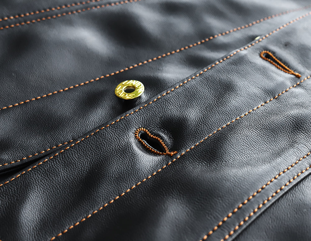 ［Y2724］ 3rd TYPE TRACKER JACKET (Goatskin) /  サードタイプ ゴートスキン トラッカージャケット (山羊革)