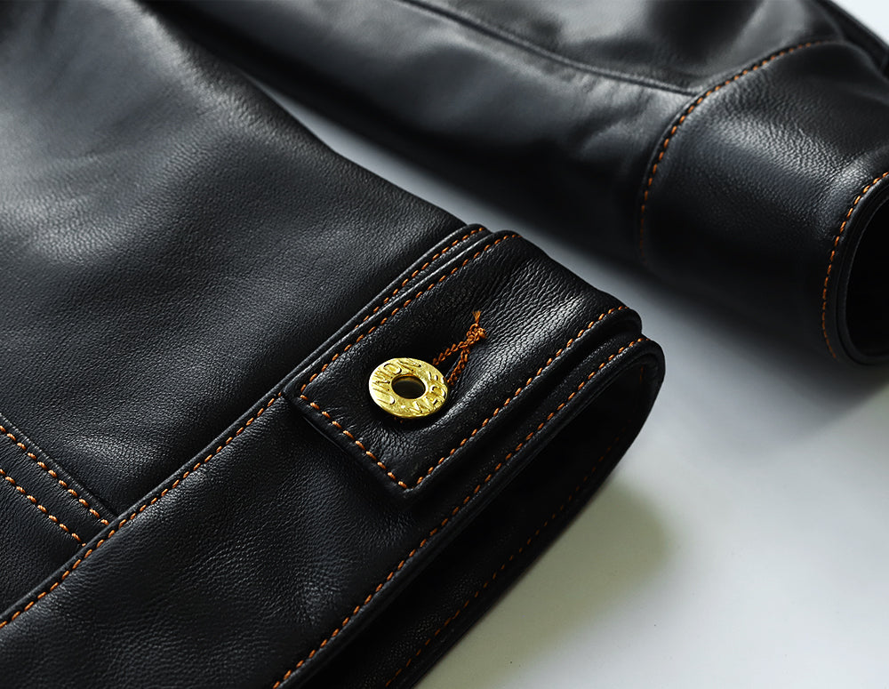 ［Y2724］ 3rd TYPE TRACKER JACKET (Goatskin) /  サードタイプ ゴートスキン トラッカージャケット (山羊革)