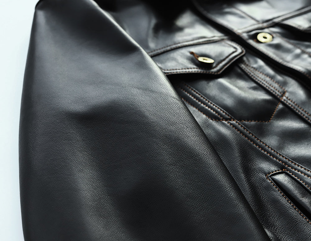 ［Y2724］ 3rd TYPE TRACKER JACKET (Goatskin) /  サードタイプ ゴートスキン トラッカージャケット (山羊革)
