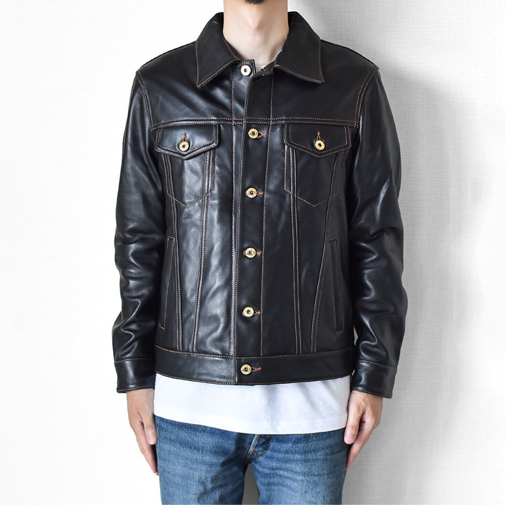 ［Y2724］ 3rd TYPE TRACKER JACKET (Goatskin) /  サードタイプ ゴートスキン トラッカージャケット (山羊革)
