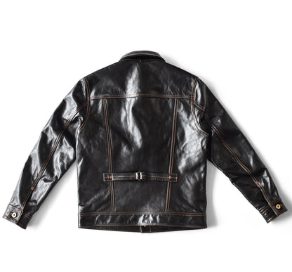 【HHY-2725】 TRACKER JACKET (HORSE) /  トラッカージャケット (馬革)