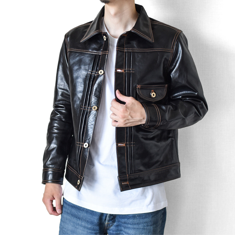 ［Y2725］ TRACKER JACKET (HORSE) /  トラッカージャケット (馬革)