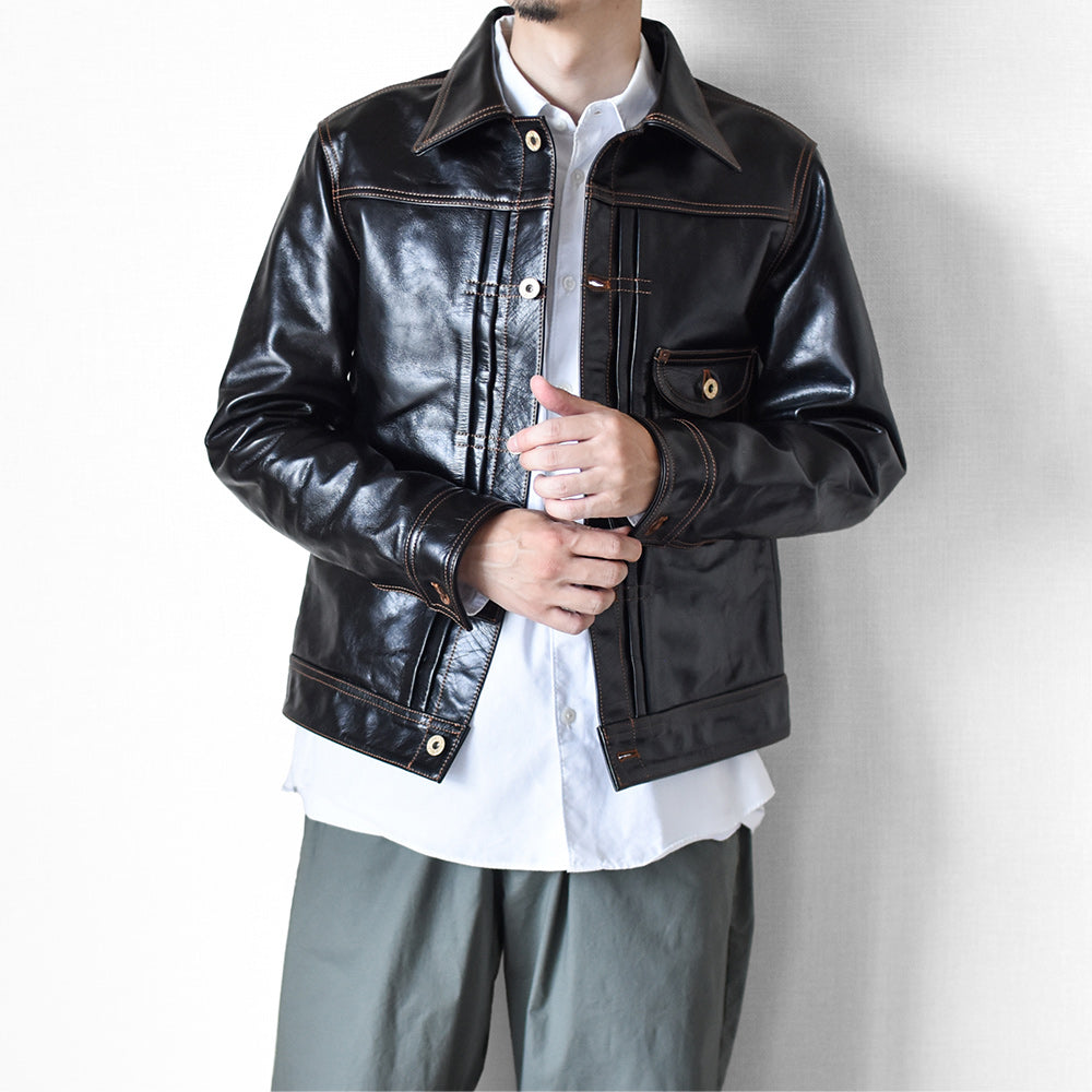 ［Y2725］ TRACKER JACKET (HORSE) /  トラッカージャケット (馬革)