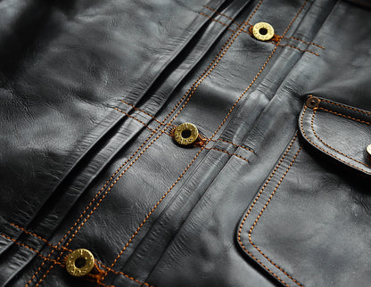 【HHY-2725】 TRACKER JACKET (HORSE) /  トラッカージャケット (馬革)