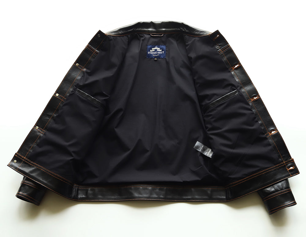 るー　LIASONトラッカージャケット (馬革) Y2725 サイズ40 Y2725］ TRACKER JACKET (HORSE) / トラッカージャケット (馬革) – Liason