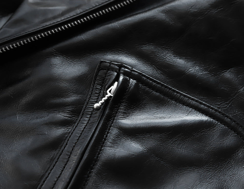 ［Y2727］ DOUBLE-BREASTED SPORTS JACKET (HORSE) / ダブルブレスト スポーツジャケット (馬革)