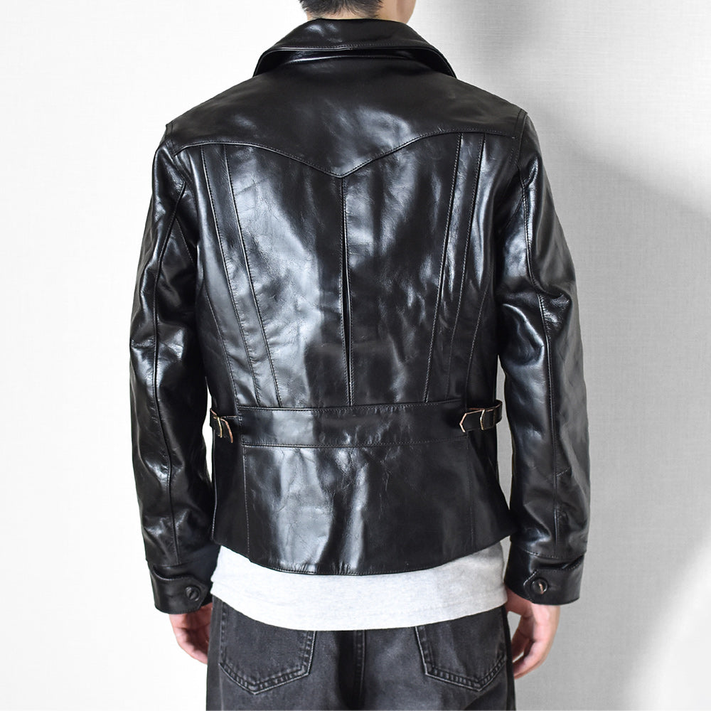 ［Y2727］ DOUBLE-BREASTED SPORTS JACKET (HORSE) / ダブルブレスト スポーツジャケット (馬革)